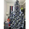Luz&Pos Unisex Pubg Bape X Shark Hoodie - Gri