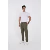 Unisex Üç İplik Basic Eşofman Özel Tasarım Pantolon - Haki