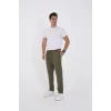 Unisex Üç İplik Basic Eşofman Pantolon - Haki