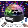 Uzaktan Kumandalı Müzikli Dönerli Disko Topu Bluetooth Sese Duyarlı