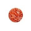Uzun Boru Kesme Boncuk Çap 2mm Uzunluk 10 mm - 20 Gram - Turuncu Beyaz - BNC255