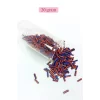 Uzun Boru Kesme Boncuk Çap 2mm Uzunluk 10 mm - 20 Gram - Turuncu Mavi - BNC238