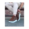 WG032 Taba Bağcıklı Sneakers  Yarım Bilek Bot