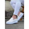 WG161 Beyaz Rugan Erkek Casual Ayakkabı