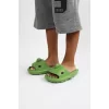 WG500 Köpekbalığı Haki Unisex Tam Ortopedik Terlik Shark Slides