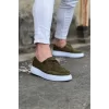 WG508 Haki Süet Ortopedik Taban Erkek Casual Ayakkabı