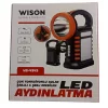 Wıson Ws-4343 Çok Fonksiyonlu Solar Şarjlı Powerbanklı Kamp Lambası