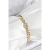Xuping Pirinç Baget Kalp Model Gold Renk Kadın Bileklik