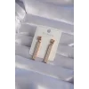 XUPİNG Rose Renk Zirkon Taşlı Su Yolu Küpe