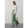 YARASA KOLLU CROP BLUZ - Beyaz