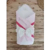 Luz&Pos Yenidoğan Bal Peteği My Prince Taç Nakışlı Delüks Kundak Bebek Battaniyesi Pembe