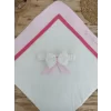 Luz&Pos Yenidoğan Bal Peteği My Prince Taç Nakışlı Delüks Kundak Bebek Battaniyesi Pembe