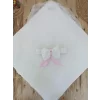 Luz&Pos Yenidoğan Bal Peteği My Prince Taç Nakışlı Delüks Kundak Bebek Battaniyesi Pembe