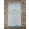 Luz&Pos Yenidoğan Bal Peteği Taç Nakışlı Kundaklı Trilüks 3lü Alt Açma Seti Ekru