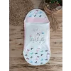 Luz&Pos Yenidoğan İlk Baharın Ceylanı Nakışlı Çıt Çıt Kapama Bebek Kundak Ekru