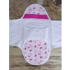 Luz&Pos Yenidoğan İlk Baharın Ceylanı Nakışlı Çıt Çıt Kapama Bebek Kundak Pembe