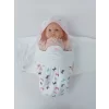 Luz&Pos Yenidoğan İlk Baharın Ceylanı Nakışlı Çıt Çıt Kapama Bebek Kundak Ekru