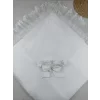 Luz&Pos Yenidoğan İpek Pamuklu İnci Lüks Kundak Bebek Battaniyesi Ekru