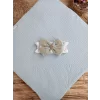Luz&Pos Yenidoğan Kuzulu Taç Nakış Güpürlü Fiyonklu Duvaklı Prizma Taş Unisex Kundak Bebek Battaniyesi Mavi