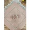 Luz&Pos Yenidoğan Pamuk Papatya Desenli Trilüks Unisex Kundak Bebek Battaniyesi Kahverengi