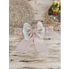 Luz&Pos Yenidoğan Pamuk Papatya Desenli Trilüks Unisex Kundak Bebek Battaniyesi Kahverengi