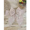 Luz&Pos Yenidoğan Papatya Desenli Trilüks Unisex Kundak Bebek Battaniyesi Kahverengi