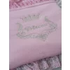 Luz&Pos Yenidoğan Sahra Taç Nakışlı Trilüks 2li Alt Açma Seti Pembe