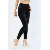Yüksek Bel Likralı Jean Pantolon 90 Cm