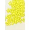Yuvarlak Boncuk İçten Boncuklu Bileklik Çanta Boncuğu 8 mm 50 gr Sarı - BNC467