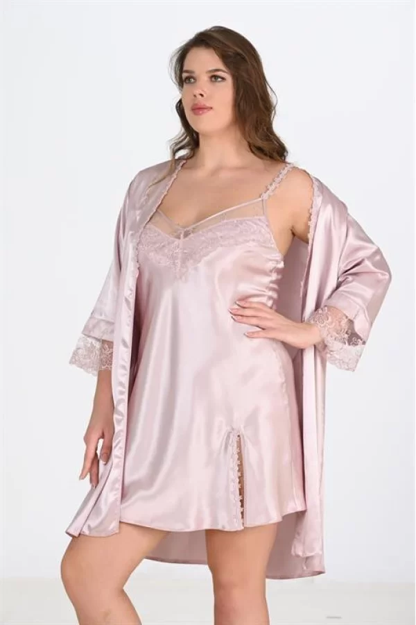 2li Pudra Sabahlık Takımı Bigsize 6214