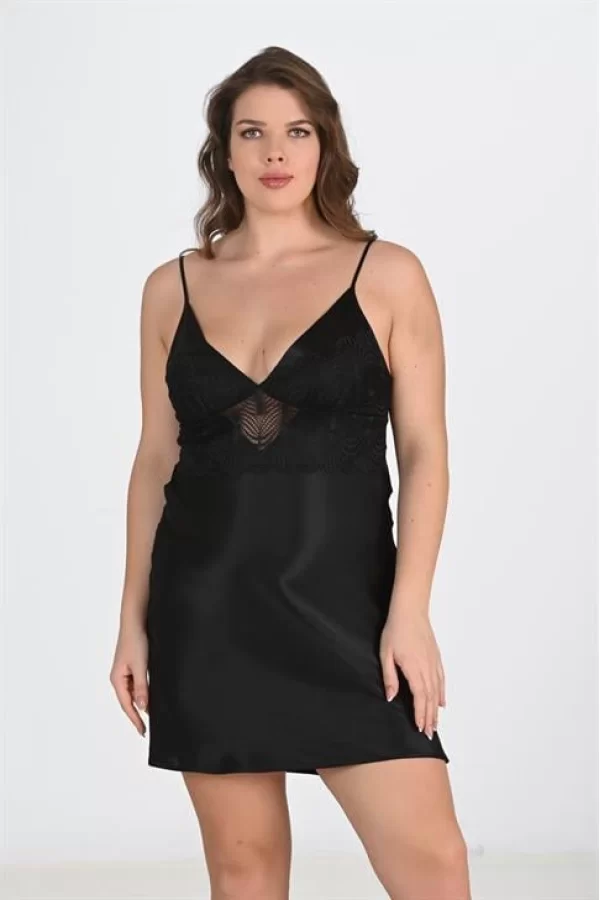 2li Siyah Sabahlık Takımı Bigsize 6213