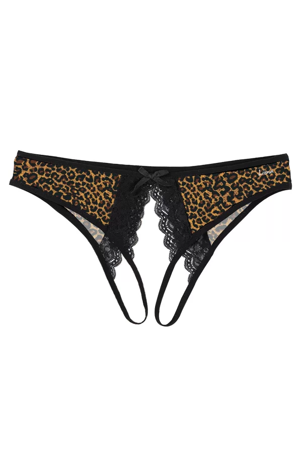 Ağı Açık Leopar Desenli Fantazi Bato Külot