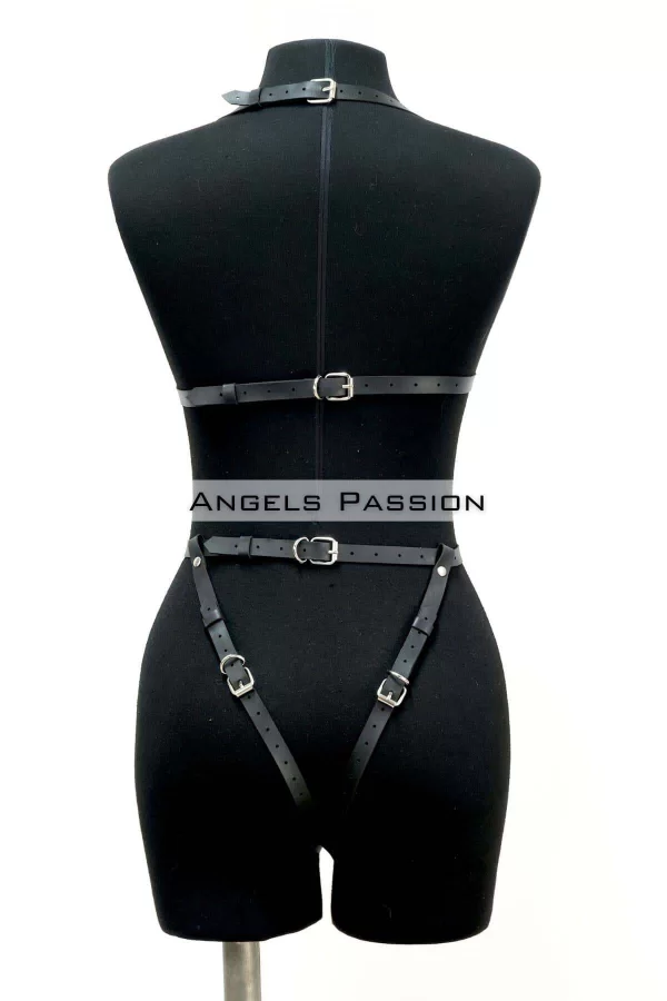Ağı Bölgesi Açık Deri Fantezi Giyim, Deri Deri Body Harness - Brf790