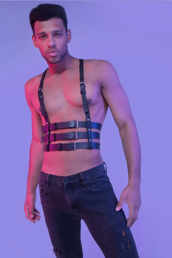 Askılı Erkek  Fantazi Harness Büstiyer 1160