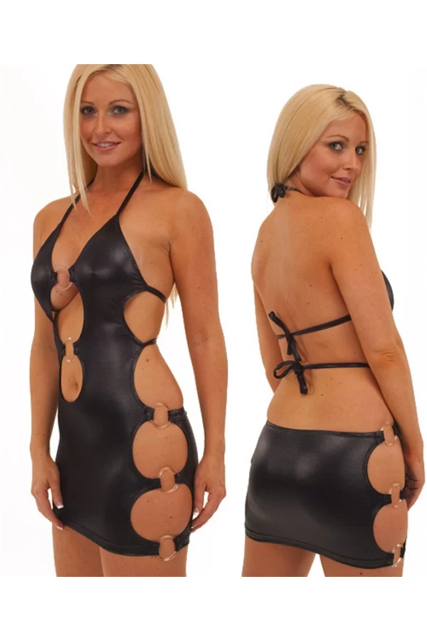 B100714 Erotik Mini Elbise