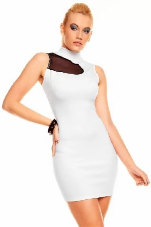 B100881 Kolsuz Mini Elbise
