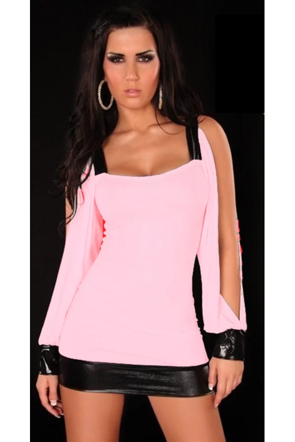 B100984 Seksi Mini Elbise