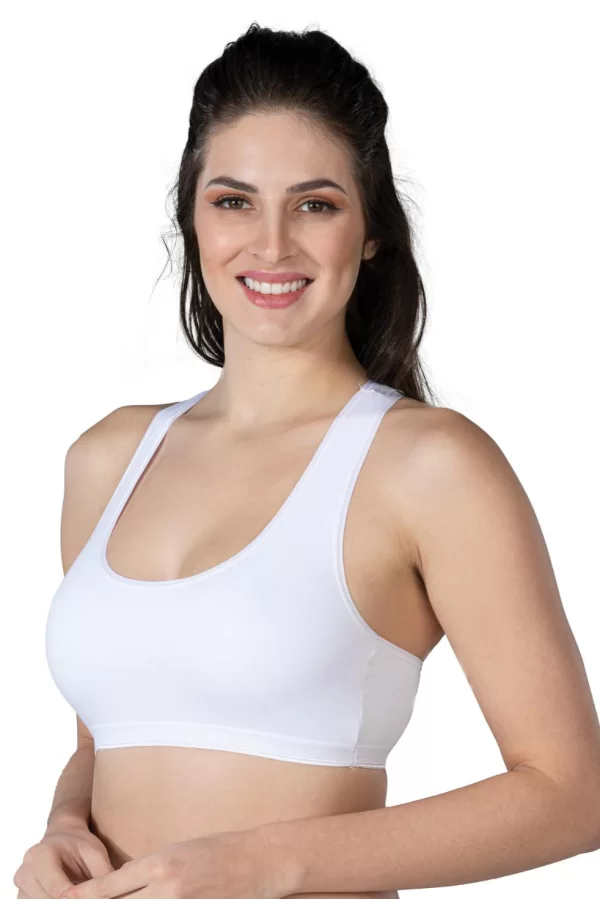 Beyaz Mı Emay 1424 Modal Cotton Sporcu Büstiyer