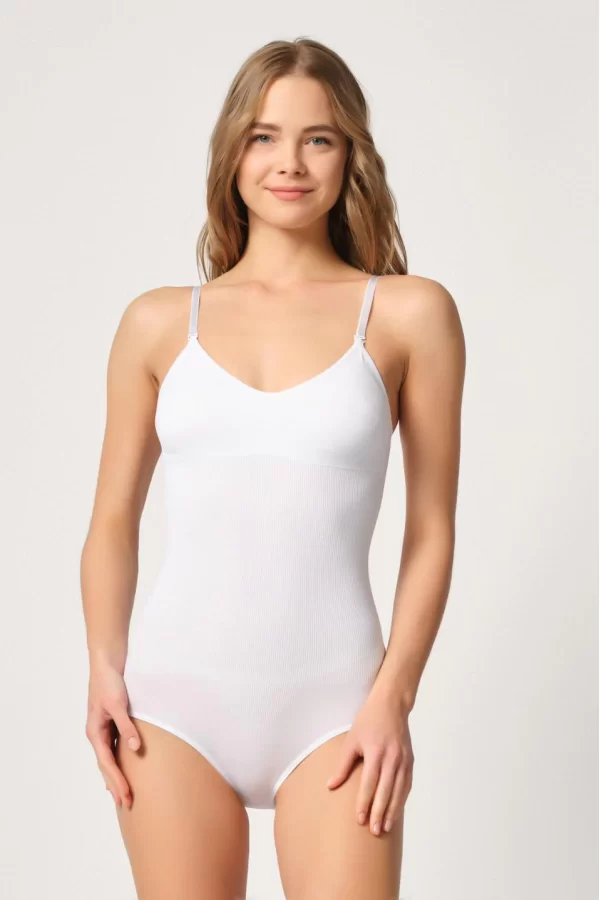 Beyaz Mı Emay 1925 Soft Pedli Çıtçıtlı Body