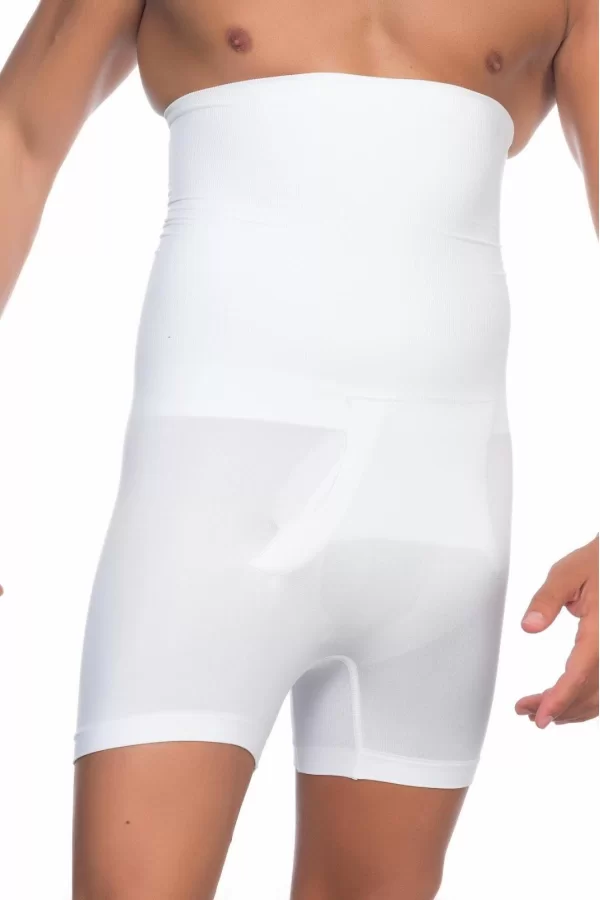 Beyaz Mı Emay E1005 Erkek Yüksek Bel Double Boxer Korse