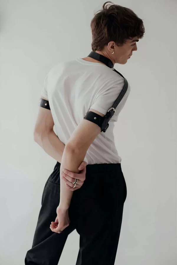 Boyun - Pazu Ve Omuz Detaylı Şık Erkek  Harness - Brfm90
