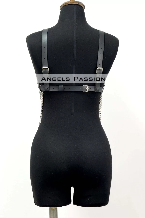 Büyük Beden Zincirli Göğüs Harness - Brf534_s2