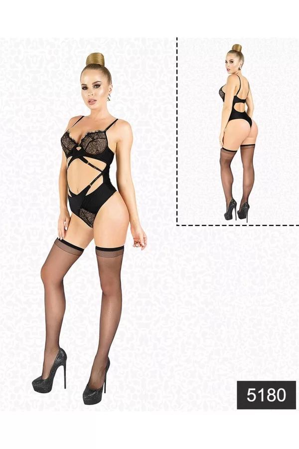 Dantelli Balenli Fantezi Body