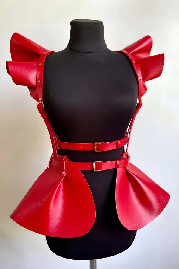 Deri Elbise Harness, Mini Deri Etek, Deri Elbise Etek Harness - Brf1001