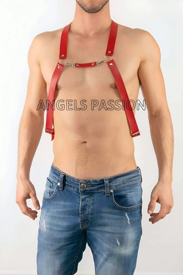 Deri Erkek  Harness Pantolon Aksesuar, Göğüs Erkek  Harness - Brfm27