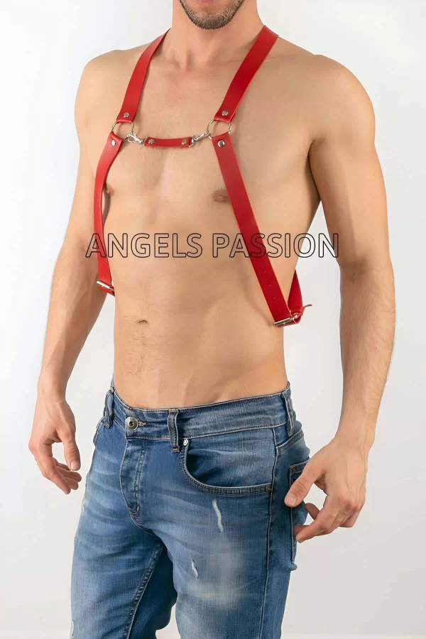 Deri Erkek  Harness Pantolon Aksesuar, Göğüs Erkek  Harness - Brfm27