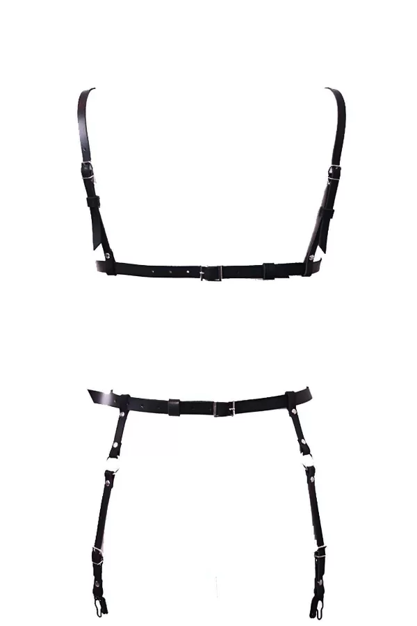 Deri Jartiyer Takım Harness - Brf228