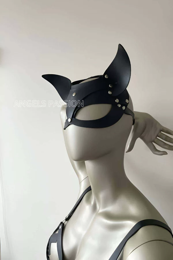 Deri Kedi Maske, Deri Maske, Maske Çeşitleri - Brf557