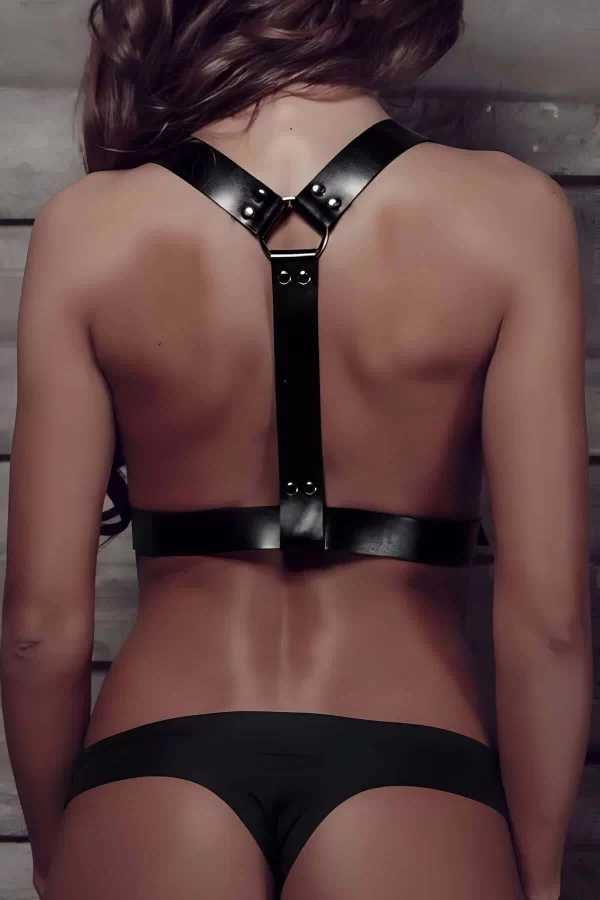 Deri Omuz Üzeri Kemer Şık Harness - Brf529