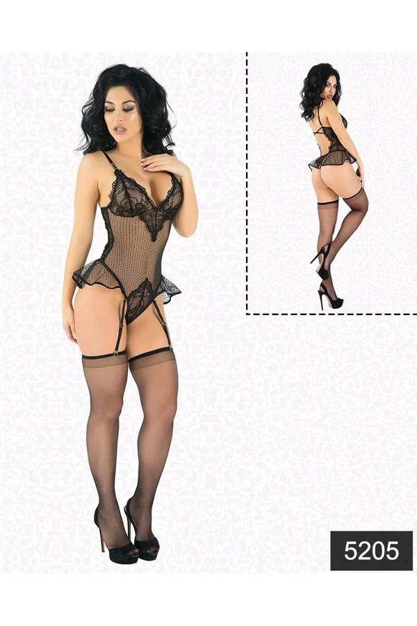 Desenli Tül Babydoll